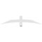 Ekena Millwork Bellingham Architectural Grade PVC Gable Bracket, 60"W x 12 1/2"H x 2"D x 4"F, 5/12 Pitch GBP060X13X0204BEL00 - alternate 2